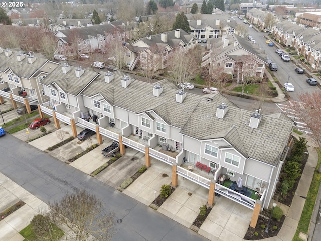 birds eye view of property featuring a residential view