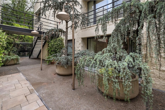 1919 NW Hoyt St Unit 104, Portland, OR 97209 - view of patio / terrace with stairway