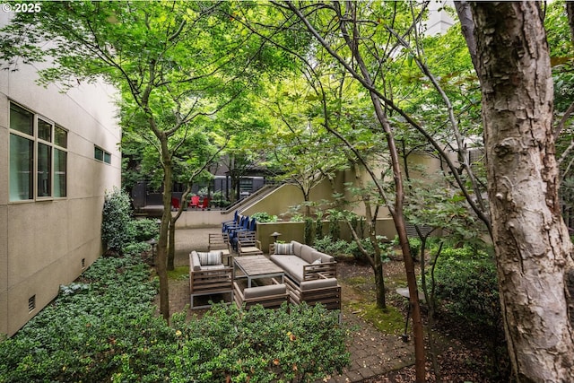 1919 NW Hoyt St Unit 104, Portland, OR 97209 - view of yard with an outdoor living space