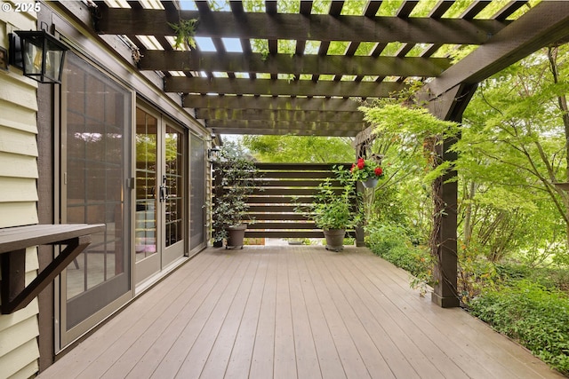 15787 SW Village Cir, Beaverton, OR 97007 - wooden deck with a pergola