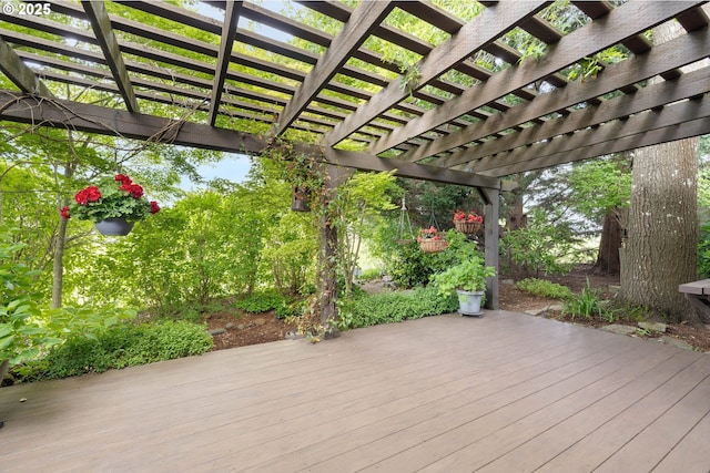 15787 SW Village Cir, Beaverton, OR 97007 - deck featuring a pergola