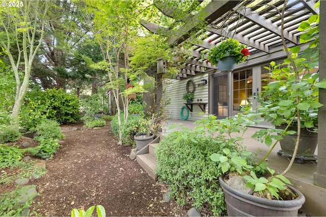 15787 SW Village Cir, Beaverton, OR 97007 - view of yard with a pergola