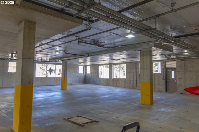 view of parking deck