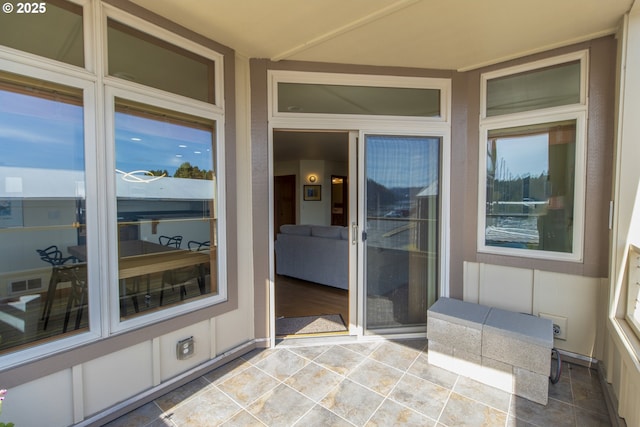 doorway to property featuring visible vents