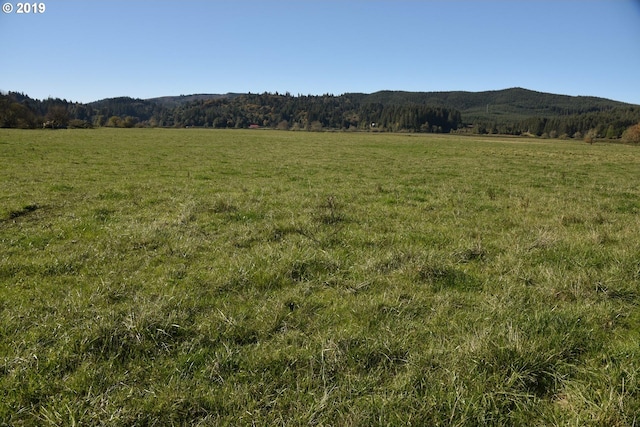 mountain view with a rural view