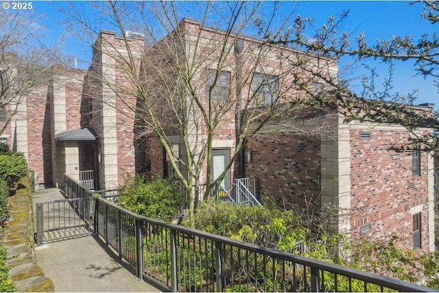 view of property with a fenced front yard