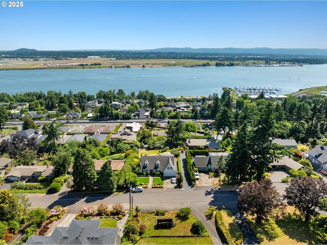6413 Buena Vista Dr, Vancouver, WA 98661 - aerial view of residential area with a water and mountain view