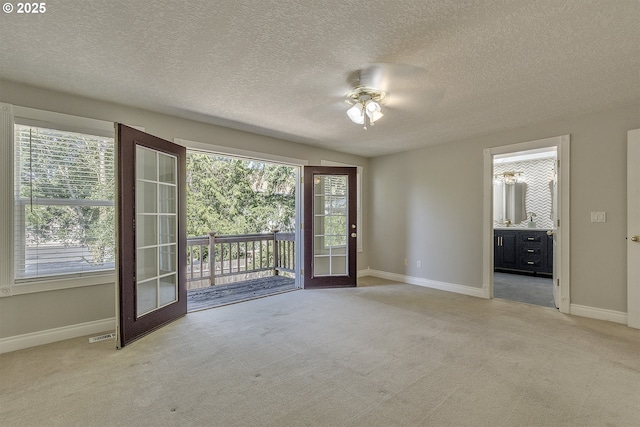 9373 SW Fast Pl, Portland, OR 97223 - carpeted empty room featuring a textured ceiling and a ceiling fan