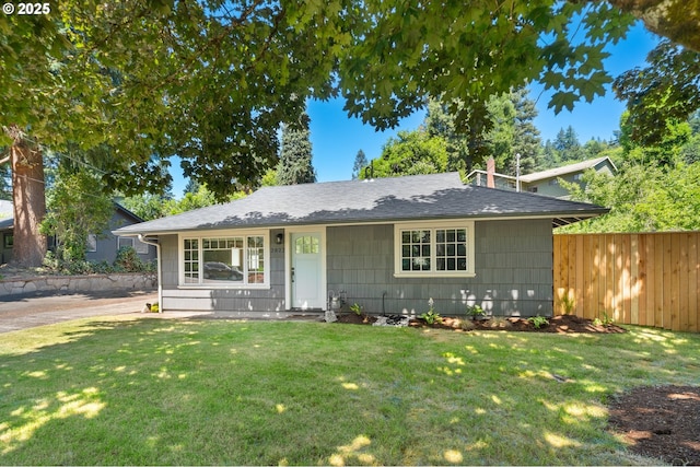 2822 NE Fremont Dr, Portland, OR 97220 - view of front of home with a shingled roof and a chimney