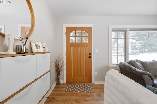 2822 NE Fremont Dr, Portland, OR 97220 - entrance foyer with light wood-style floors and baseboards