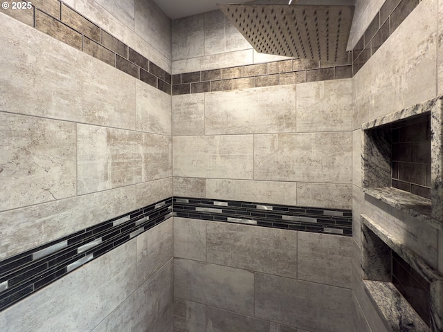 room details with tiled shower