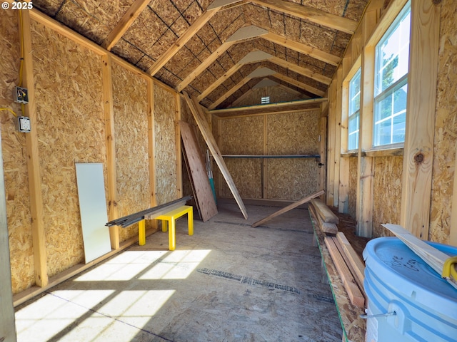 view of storage area