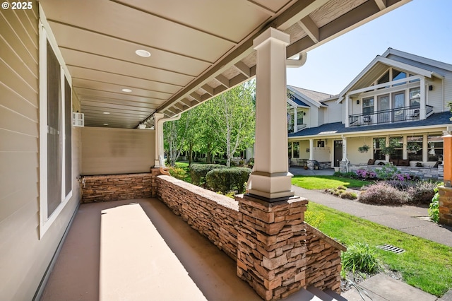 view of patio / terrace with a porch