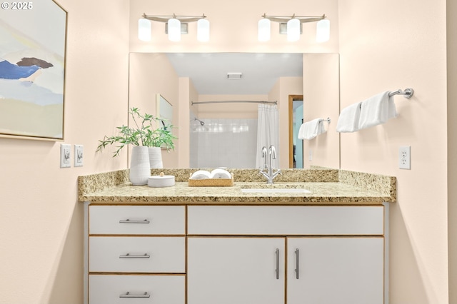 1710 S Harbor Way Unit 201, Portland, OR 97201 - bathroom with vanity and a shower with shower curtain