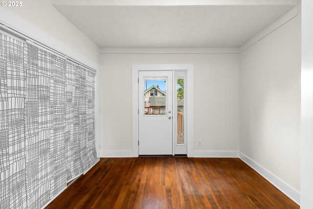 4536 N Haight Ave, Portland, OR 97217 - entrance foyer with baseboards and hardwood / wood-style flooring