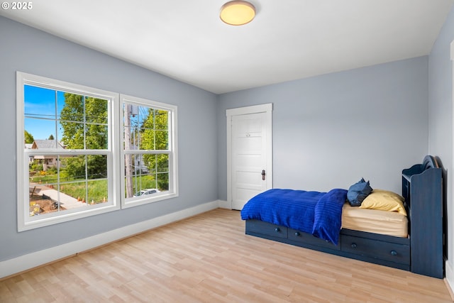 4536 N Haight Ave, Portland, OR 97217 - bedroom with baseboards and wood finished floors