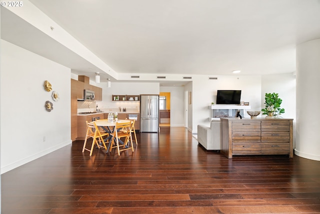 3601 S River Pkwy Unit 800, Portland, OR 97239 - dining room featuring dark wood-style floors