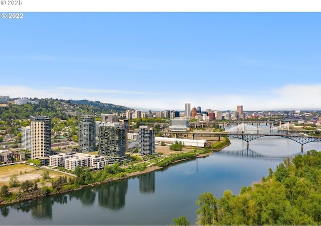 3601 S River Pkwy Unit 800, Portland, OR 97239 - view of urban area with a notable bridge and a nearby body of water