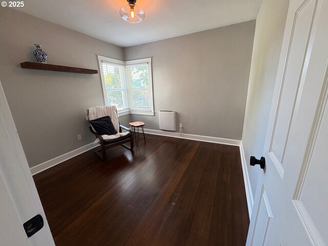 708 W 28th St, Vancouver, WA 98660 - sitting room featuring dark wood-type flooring and baseboards