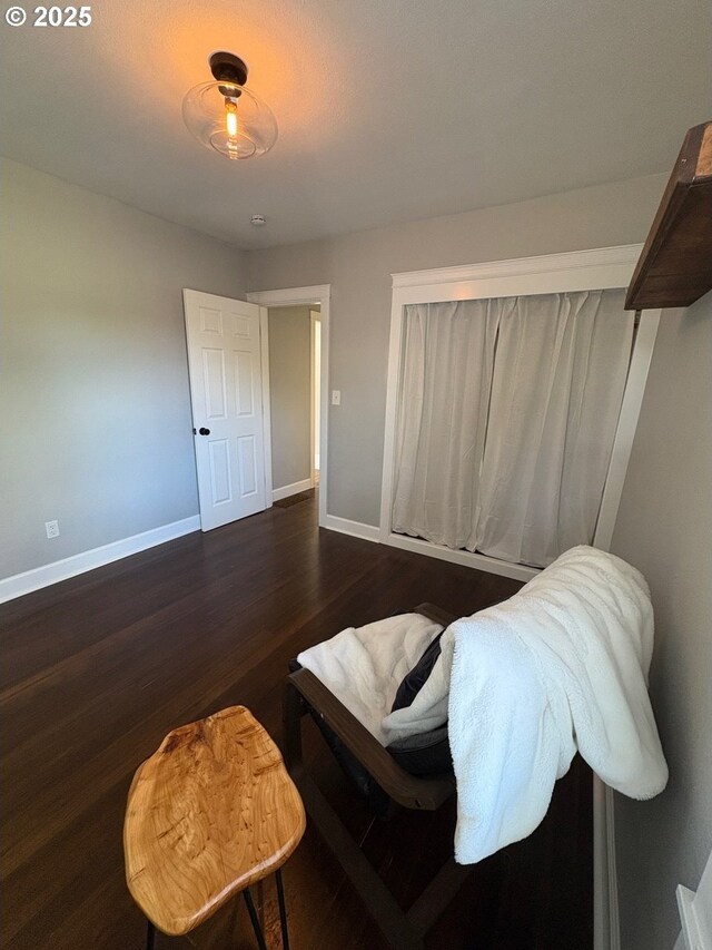 708 W 28th St, Vancouver, WA 98660 - bedroom featuring baseboards and wood finished floors