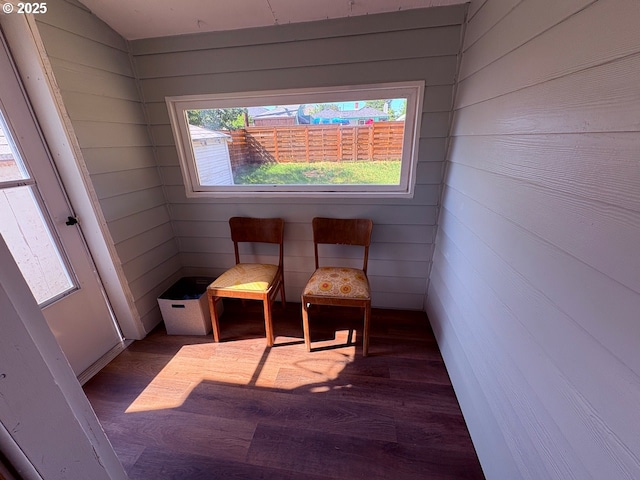 708 W 28th St, Vancouver, WA 98660 - living area featuring wood finished floors and wood walls