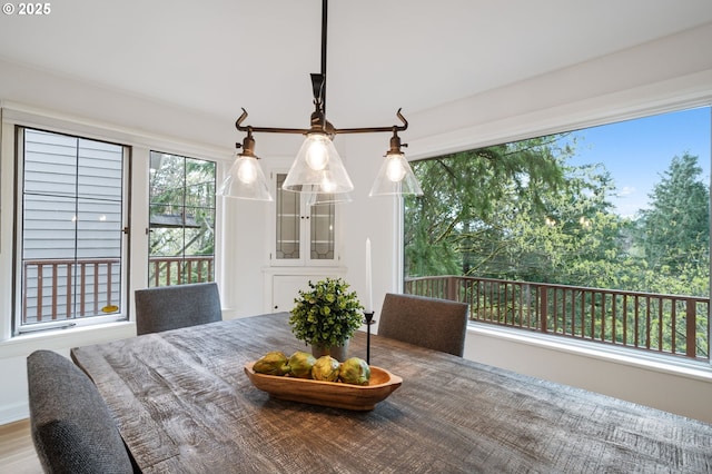 view of dining space