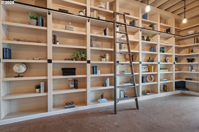 view of storage area