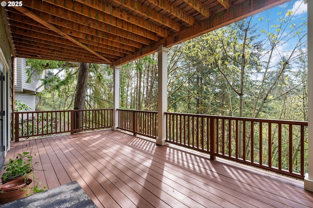 view of deck