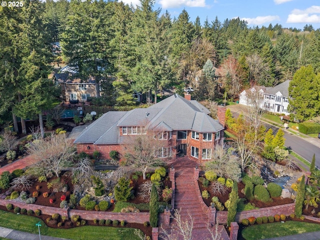 birds eye view of property
