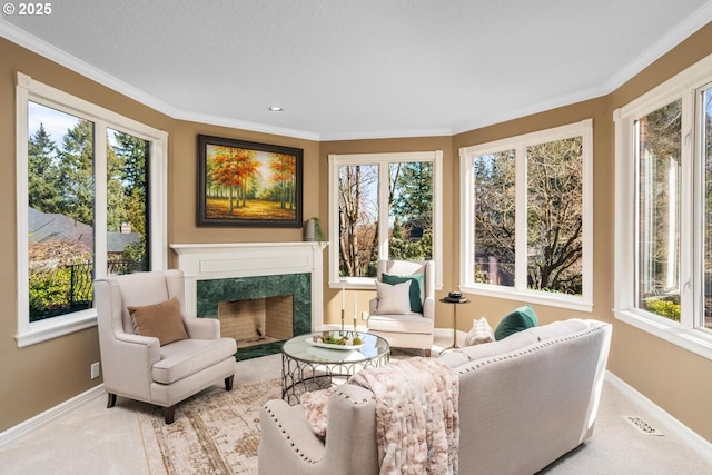 sunroom with visible vents and plenty of natural light