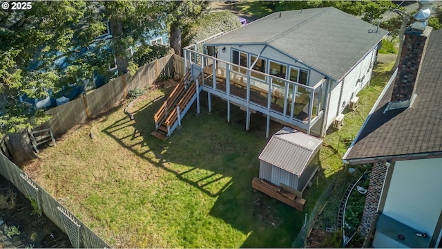 birds eye view of property