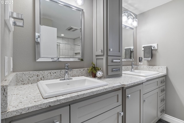 bathroom with vanity