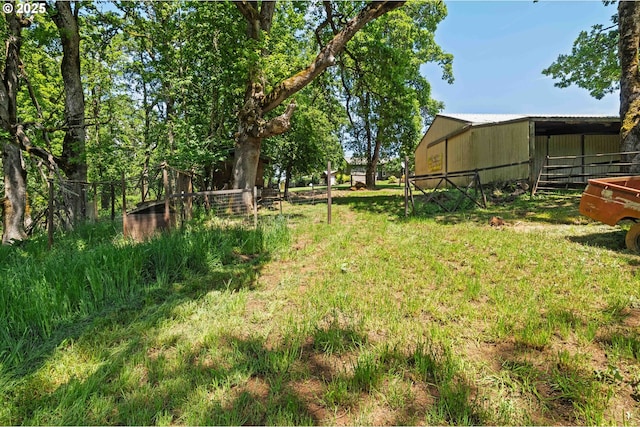 5583 54th Ct, Salem, OR 97317 - view of yard featuring a pole building and an outdoor structure