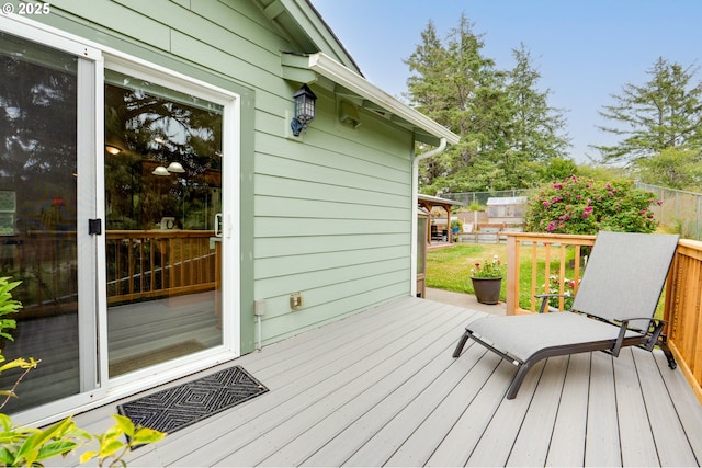 1395 Dooley Ln, Gearhart, OR 97138 - view of wooden deck