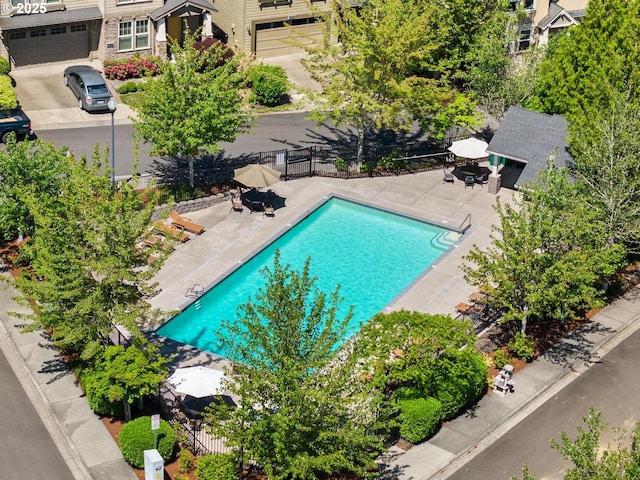 8967 SW 184th Dr, Beaverton, OR 97007 - community pool featuring a patio