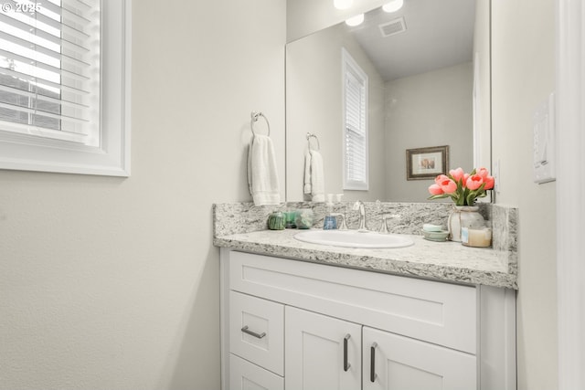 bathroom with vanity