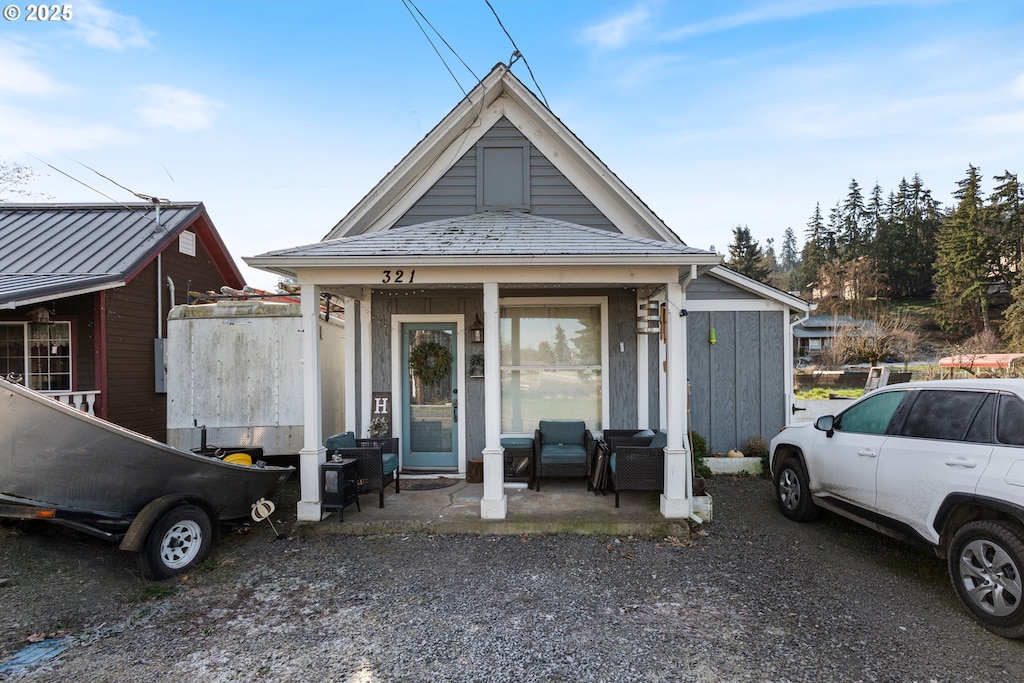 view of bungalow