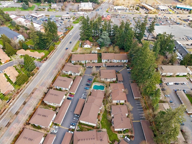 bird's eye view featuring a residential view