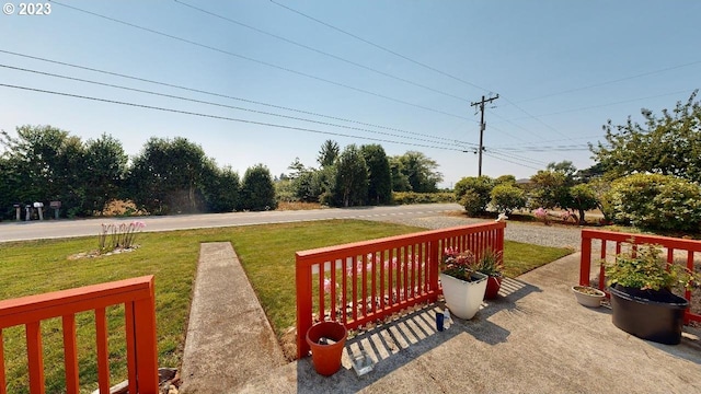 97997 Olsen Ln, Brookings, OR 97415 - view of green lawn featuring a porch