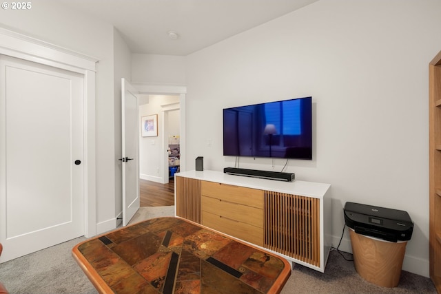 living room with baseboards