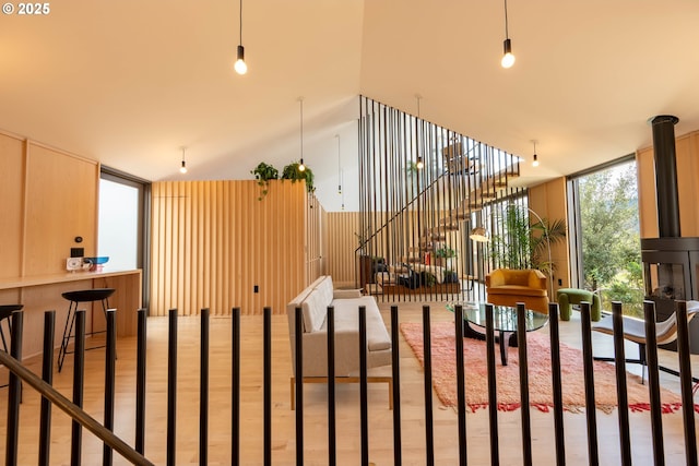 9808 N Edison St, Portland, OR 97203 - common area with floor to ceiling windows