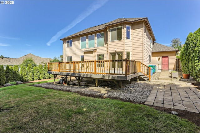 10939 SE Valley Way, Happy Valley, OR 97086 - back of house featuring a deck and a yard