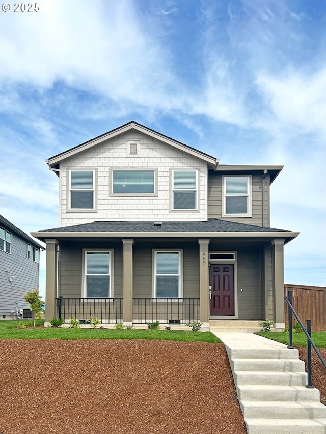 865 Legacy St, Eugene, OR 97402 - view of front of home featuring covered porch