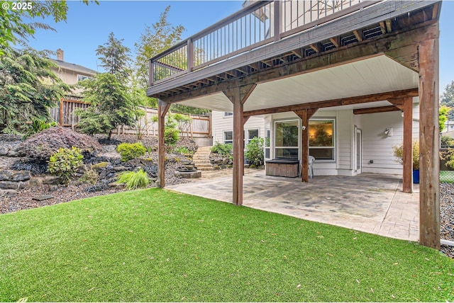 10445 SW 141st Ave, Beaverton, OR 97008 - view of yard featuring a patio area and a deck