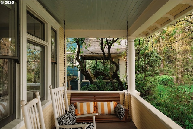 view of balcony