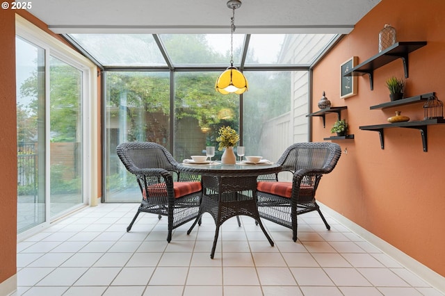 view of sunroom / solarium