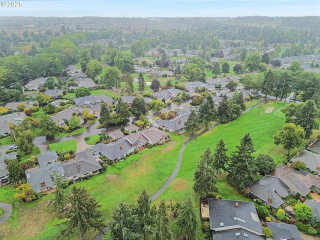 bird's eye view featuring a residential view