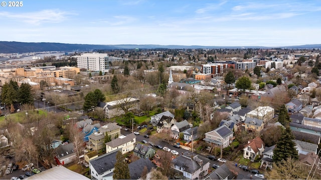 drone / aerial view with a residential view