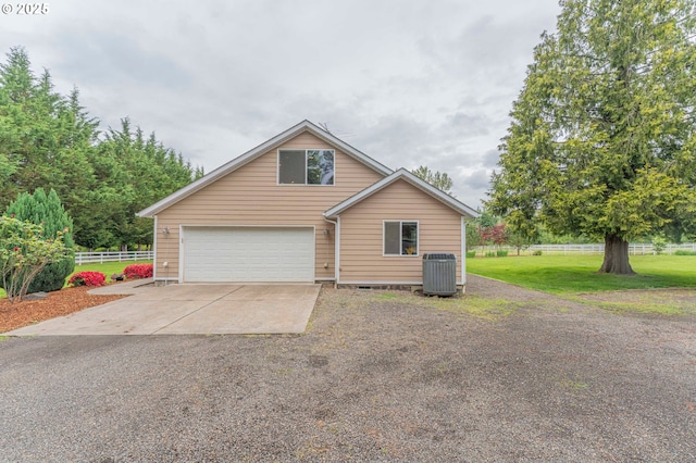 29115 NE 99th Ave, Battle Ground, WA 98604 - view of front facade with a garage, central AC, crawl space, and driveway