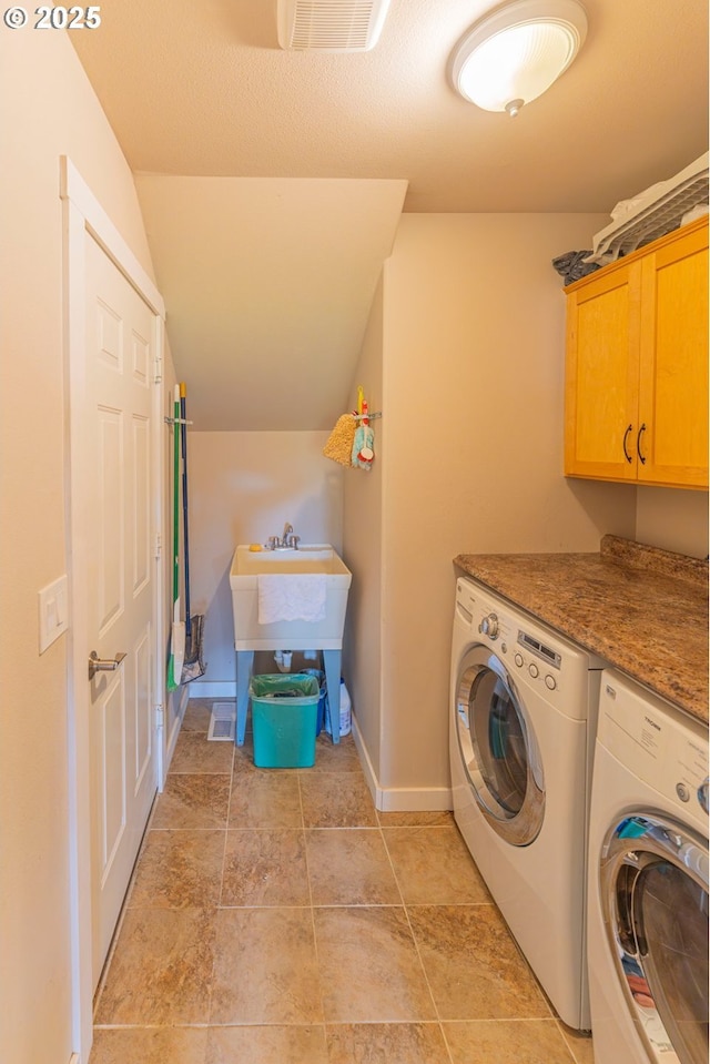 29115 NE 99th Ave, Battle Ground, WA 98604 - washroom with separate washer and dryer, cabinet space, and baseboards